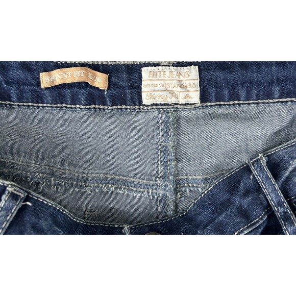 Elite Premium Denim 15 / 16 Cut Offs Jeans Grunge Y2K Art Distress Graphic - Picture 6 of 15